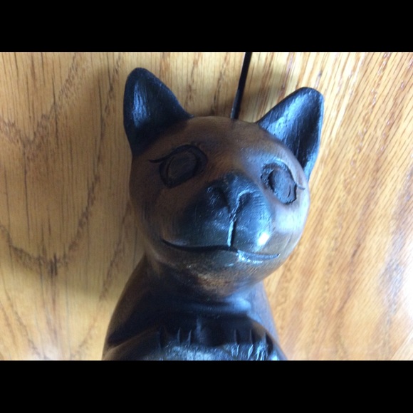 Vintage Hand-Carved Wooden Shelf Cat🐱 - Picture 7 of 16